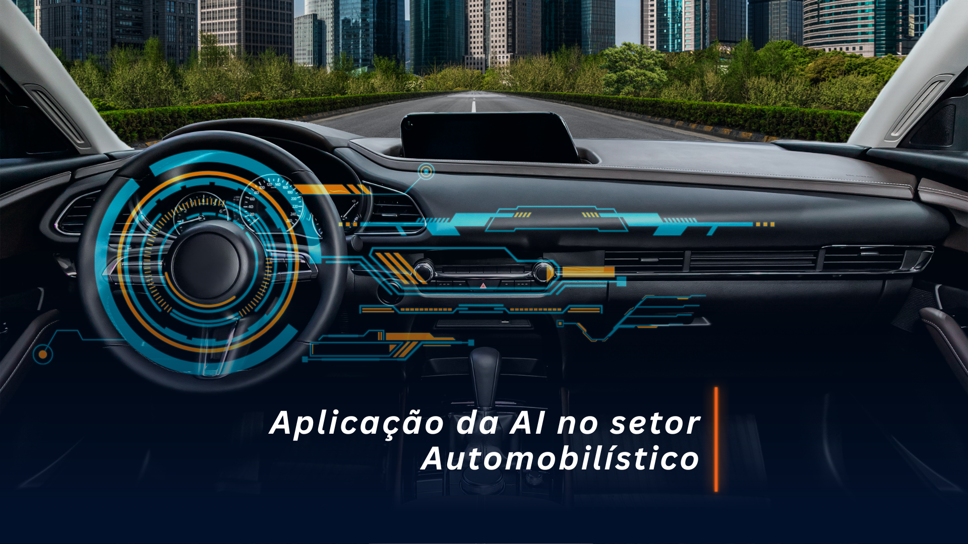 IA no setor automotivo Carro inteligente com aplicação de IA
